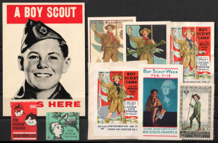Scouts, Scouting, Scout Movement, Cinderellas, Non-Postal Stock of Stamps