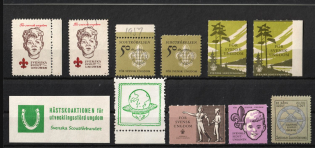 Scouts, Scouting, Scout Movement, Cinderellas, Non-Postal Stock of Stamps