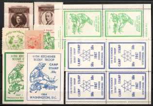 Scouts, Scouting, Scout Movement, Cinderellas, Non-Postal Stock of Stamps