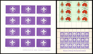 Scouts, Scouting, Scout Movement, Cinderellas, Non-Postal Stock of Stamps