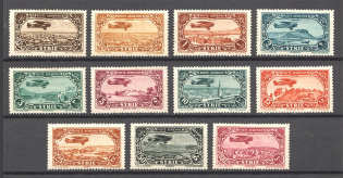 1931-33 Syria French Mandate Airmail (CV $30, Full Set)