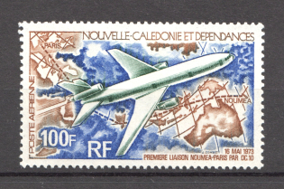 1973 New Caledonia French Colony Airmail (CV $10)