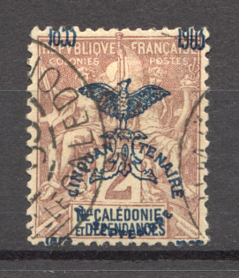 1903 New Caledonia French Colony (Shifted Overprint, Cancelled)