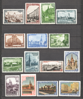 1947 Founding of Moscow (`Д` instead `Л`, Full Set, MNH/MH)