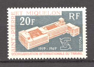 1969 St. Pierre & Miquelon French Colony (CV $10, Full Set)