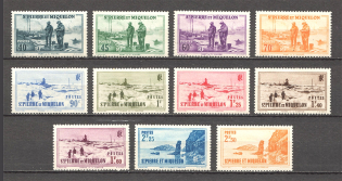 1939-40 St. Pierre & Miquelon French Colony (CV $10, Full Set)