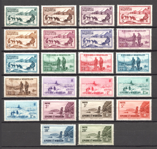 1938 St. Pierre & Miquelon French Colony (CV $50, Full Set)