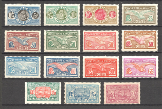 1922-30 St. Pierre & Miquelon French Colony (CV $85, Full Set)
