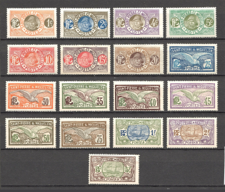 1909-17 St. Pierre & Miquelon French Colony (CV $40, Full Set)