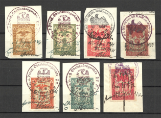1930-31 Germany Prussia Revenue Stamps (Cancelled)