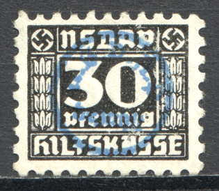 Cinderella `NSDAP` Auxiliary Fund 30 Pf (Cancelled)