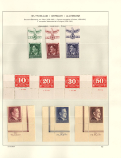 1940-44 General Government, Germany (Full Sets, Corner Margins)