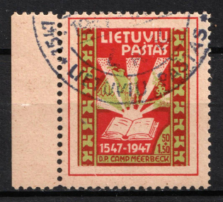 1947 Meerbeck, Lithuania, DP Camp, Displaced Persons Camp (Wilhelm 3, Used, CV $20)
