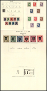 1919 Belarusian Peoples Republic, Russia, Civil War, Western Ukraine, Collection of Stamps