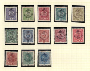 1918 Czechoslovakia (Mi. 85 - 95, 104 - 106, Type IV, Unpriced, CV $---)