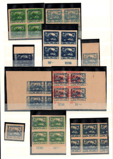 1918-19 Czechoslovakia, Blocks (Proofs, Essays, Varieties of Print Errors, Margins, Sheet Inscriptions)