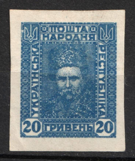 1920 20grn Ukrainian People's Republic, Ukraine (Kramarenko VII Па, Imperforate)