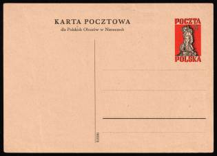 1945 Poland, Postcard for Freed Polish Prisoners in Germany