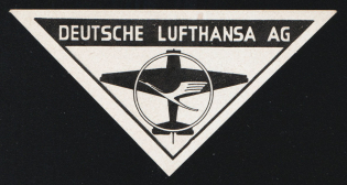 'German Lufthansa AG', Germany, Airmail, Cinderella, Non-Postal Stamp (MNH)