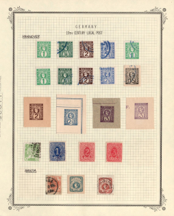 1886 Hannover, Heidelberg, Germany Local Post, Private City Mail