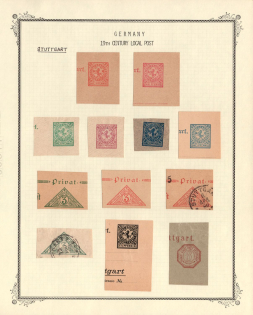 1886 Stuttgart, Germany Local Post, Private City Mail