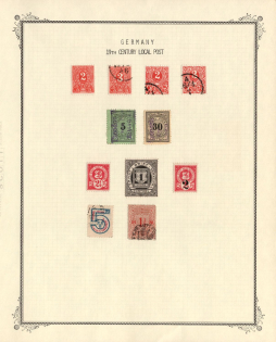 1887-89 Wiesbaden, Wuppertal, Zittau, Germany Local Post, Private City Mail