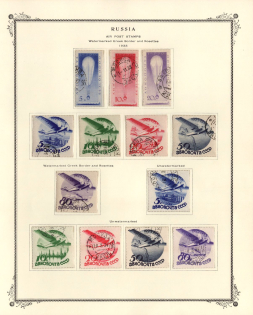 1934 Soviet Union, USSR, Russia (Zv. 345 - 347, 354 - 358, 359 - 363, Full Sets, Used, CV $170)