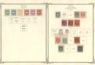 1919-20 Batum, British Occupation, Russia, Civil War (Lyapin 1 - 6, 16 - 20, 48 - 49, 51, 53, 56, CV $180, MNH/MH)