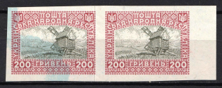 1920 200hrn Ukrainian People's Republic, Ukraine, Pair (Kramarenko XIV, Margin)