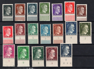 1945 Pomerania, Baltic Prussia, Local Issue, Germany, Overprint on Hitler's head (Margins, Sheet Inscription, MNH)