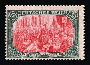 1905 5m German Empire, Germany (Mi. 97 A I, CV $75)