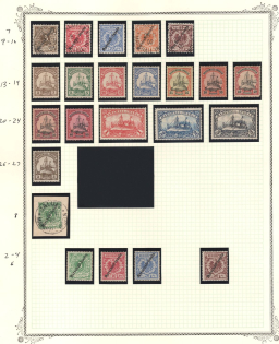 1899-1919 Marshall Islands, German Colonies, Kaiser’s Yacht, Germany (High CV)