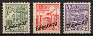 1946 Eilenburg (Saxony), Germany Local Post (Mi. I A - IIIA, Unofficial Issue, Full Set, CV $30)