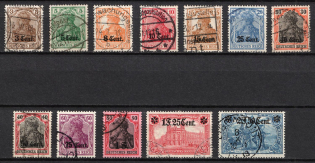 1916 Western Lands, German Occupation, Germany (Mi. 1 - 12, Full Set, Used, CV $170)