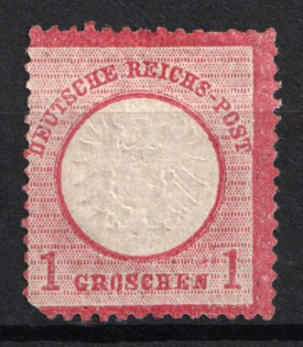 1872 1gr German Empire, Large Breast Plate, Germany (Mi. 19, CV $120)