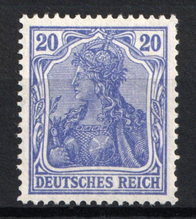 1905-13 20pf German Empire, Germany (Mi. 87 I a, CV $90, MNH)