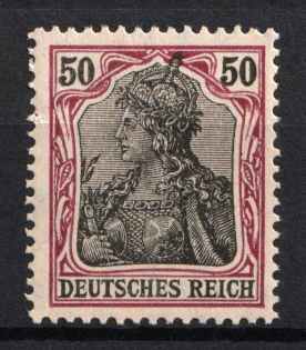 1905-13 50pf German Empire, Germany (Mi. 91 I x, CV $300, MNH)