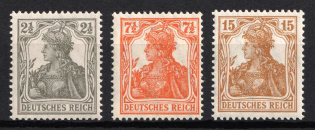 1916 German Empire, Germany (Mi. 98 - 100, Full Set, CV $30, MNH)