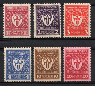 1922 Weimar Republic, Germany (Mi. 199 - 204, Full Set, CV $30, MNH)