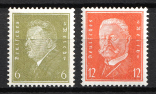 1932 Weimar Republic, Germany (Mi. 465 - 466, Full Set, CV $40, MNH)