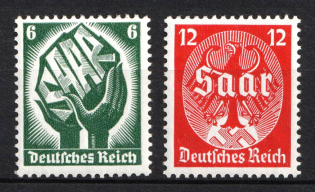 1934 Third Reich, Germany (Mi. 544 - 545, Full Set, CV $110, MNH)