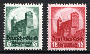 1934 Third Reich, Germany (Mi. 546 - 547, Full Set, CV $100, MNH)