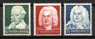 1935 Third Reich, Germany (Mi. 573 - 575, Full Set, CV $40, MNH)