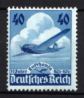 1936 40pf Third Reich, Germany (Mi. 603, Full Set, CV $80, MNH)