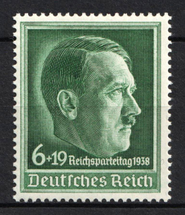 1938 6pf Third Reich, Germany (Mi. 672 x, Full Set, CV $30, MNH)