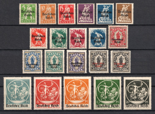1920 Weimar Republic, Germany (Mi. 119 - 138, Full Set, Signed, CV $40)