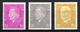 1930 Weimar Republic, Germany (Mi. 435 - 437, Full Set, CV $30)