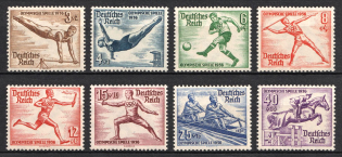 1936 Third Reich, Germany (Mi. 609 - 616, Full Set, CV $30)