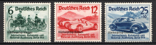1939 Third Reich, Germany (Mi. 695 - 697, Full Set, CV $80)