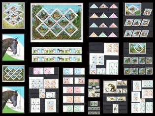 Tannu Tuva, Russia, Small Stock of Stamps and Souvenir Sheets